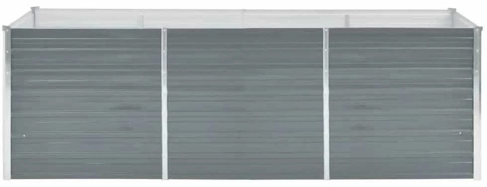 Lovelis, pilkas, galvanizuotas plienas, 240x80x77cm