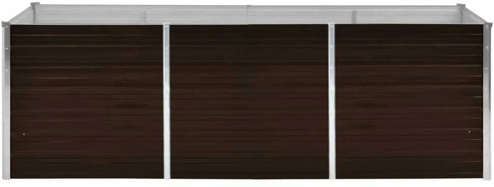 Lovelis, rudas, 240x80x77cm, galvanizuotas plienas, aukštas
