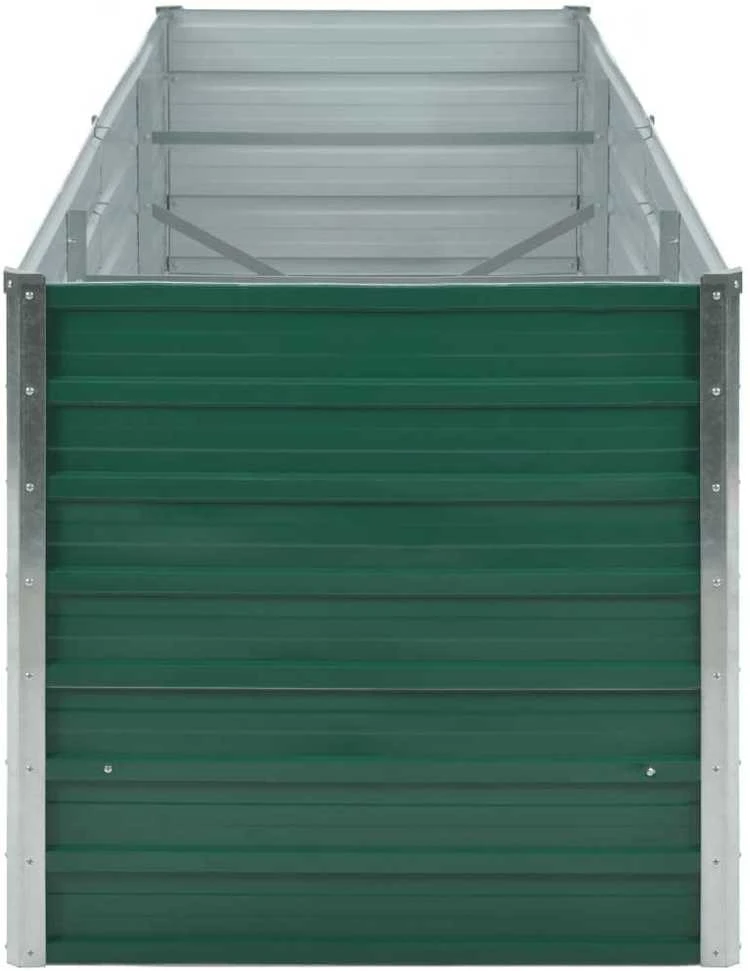 Lovelis, žalias, galvanizuotas plienas, 240x80x77cm