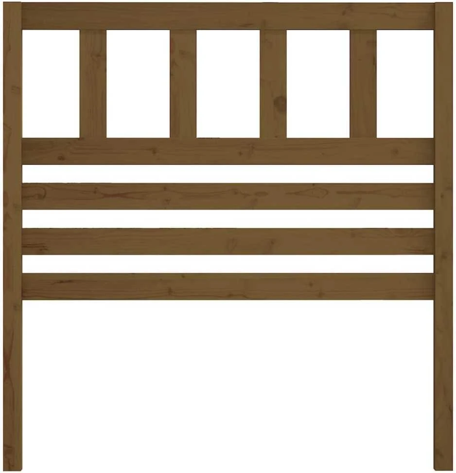 Lovos galvūgalis, medaus rudas, 106x4x100cm, pušies masyvas