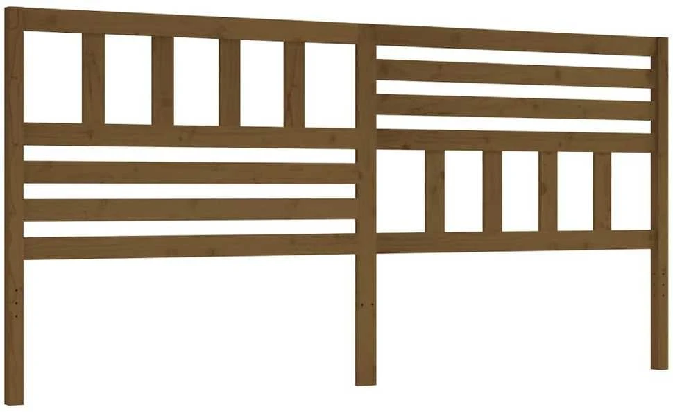 Lovos galvūgalis, medaus rudas, 186x4x100cm, pušies masyvas
