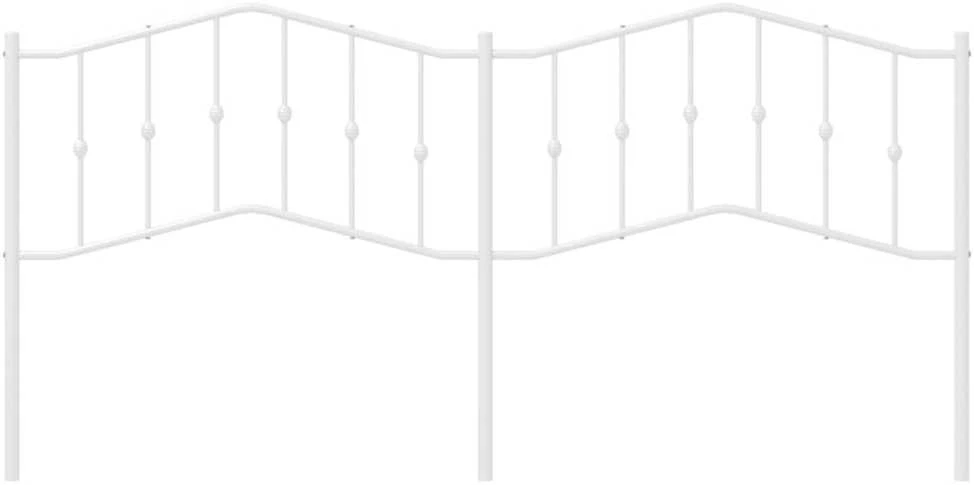 Metalinis galvūgalis, baltos spalvos, 193cm