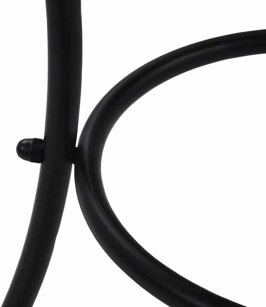 Mozaikinis bistro staliukas, oranžinis/pilkas, 60cm, keramika