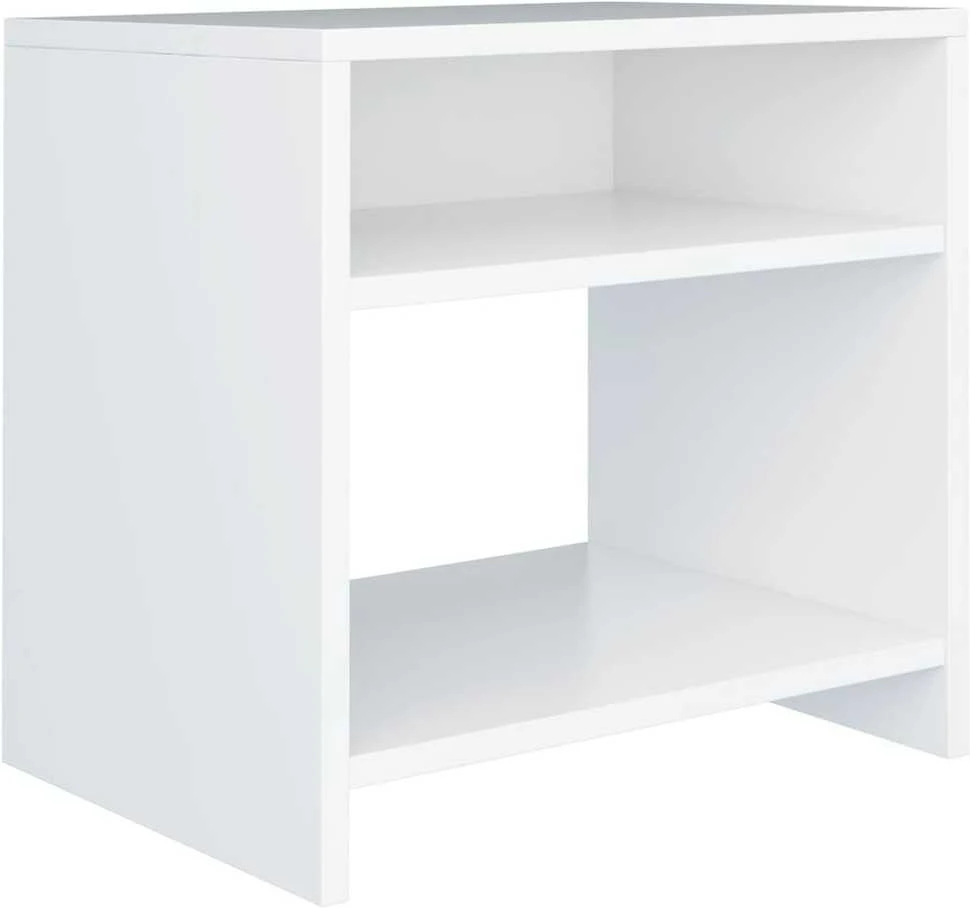 Naktinė spintelė, baltos spalvos, 40x30x40cm, apdirbta mediena
