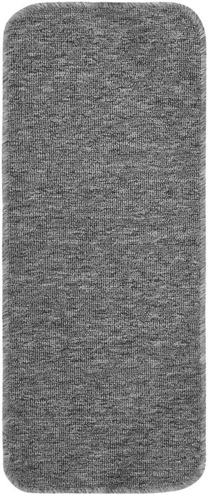 Neslystantys laiptų kilimėliai, 15vnt., pilki, 60x25cm