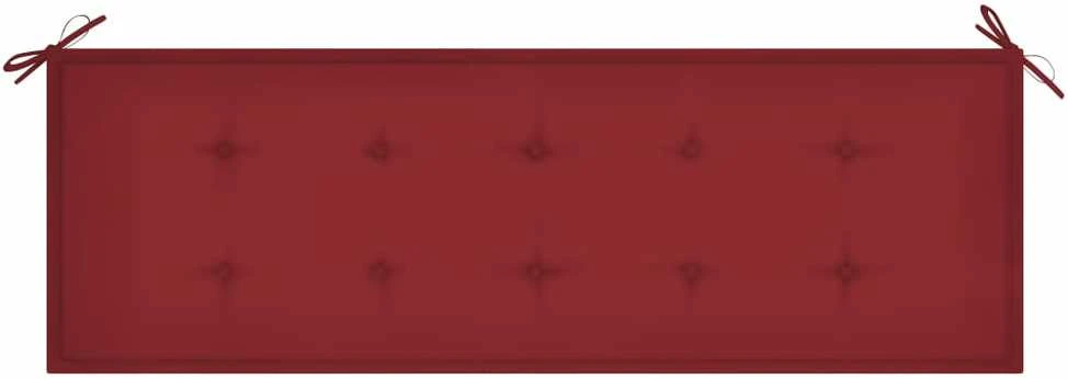 Sodo suoliuko pagalvėlė, vyno raudona, 150x50x3cm, audinys