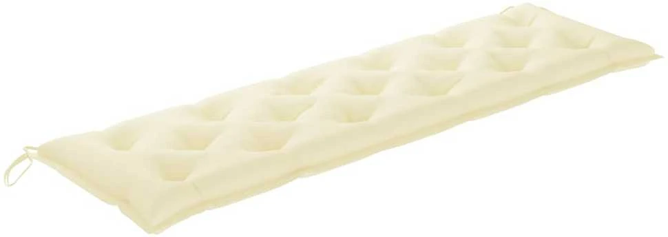 Sodo suoliuko pagalvėlė, kreminė, 180x(50+50)x7cm, audinys