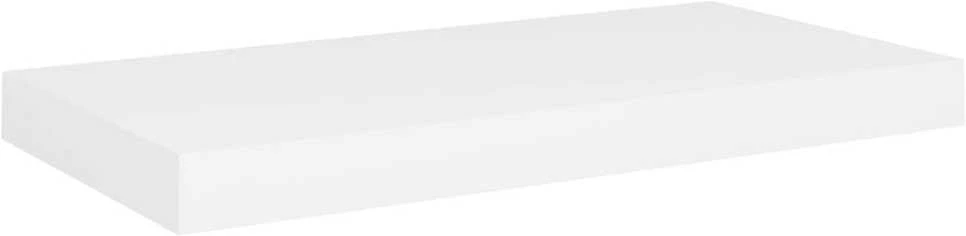 Pakabinama sieninė lentyna, baltos spalvos, 50x23x3,8cm, MDF