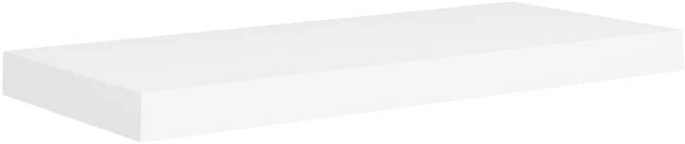 Pakabinama sieninė lentyna, baltos spalvos, 60x23,5x3,8cm, MDF