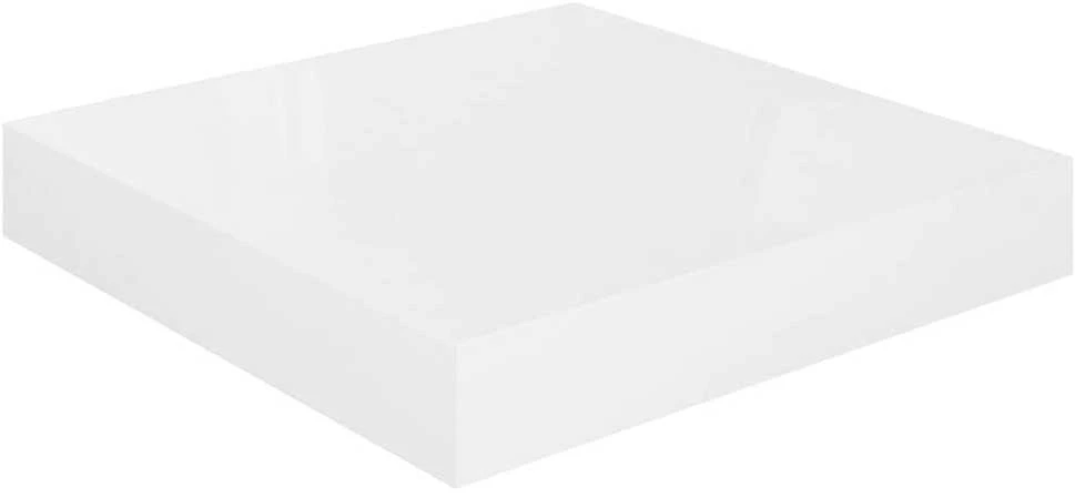 Pakabinamos lentynos, 2vnt., baltos, 23x23,5x3,8cm, MDF