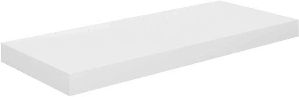 Pakabinamos lentynos, 2vnt., baltos, 60x23,5x3,8cm, MDF