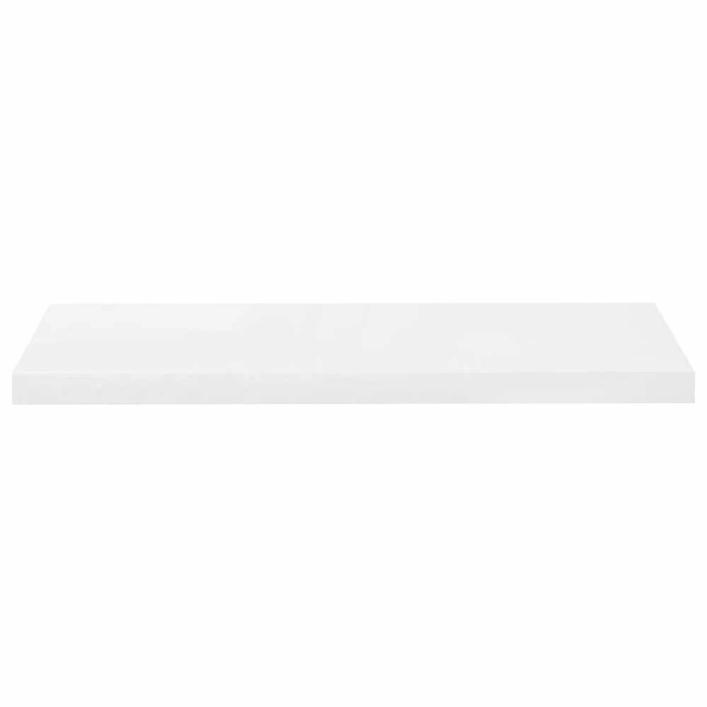 Pakabinamos lentynos, 2vnt., baltos, 80x23,5x3,8cm, MDF
