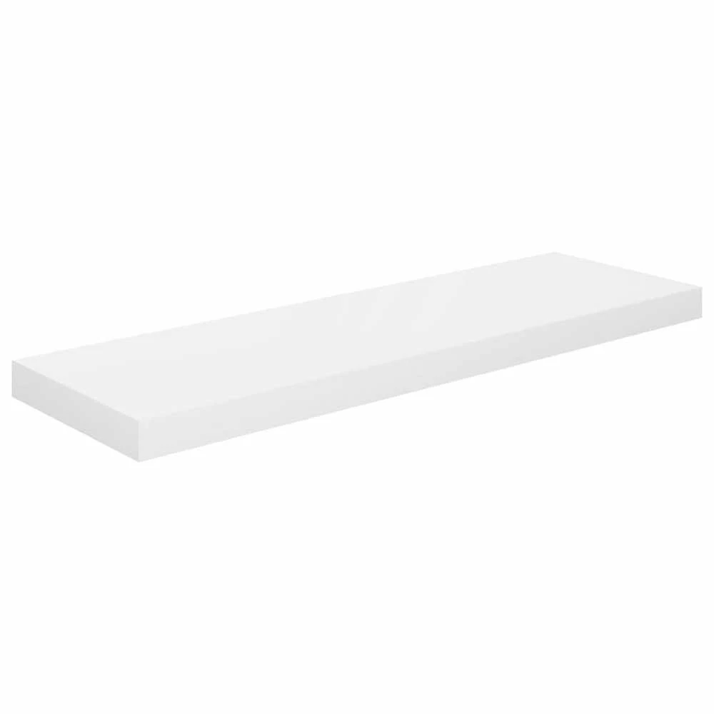 Pakabinamos lentynos, 2vnt., baltos, 80x23,5x3,8cm, MDF