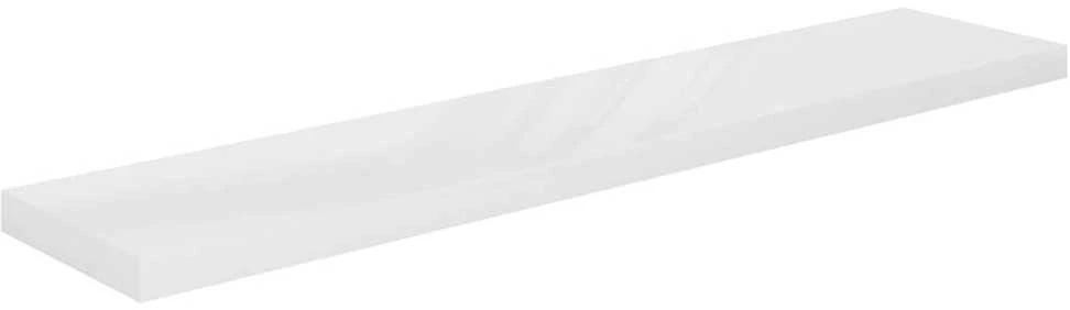 Pakabinamos lentynos, 4vnt., baltos, 120x23,5x3,8cm, MDF