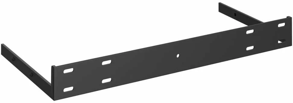 Pakabinamos sieninės lentynos, 2vnt., baltos, 50x23x3,8cm, MDF