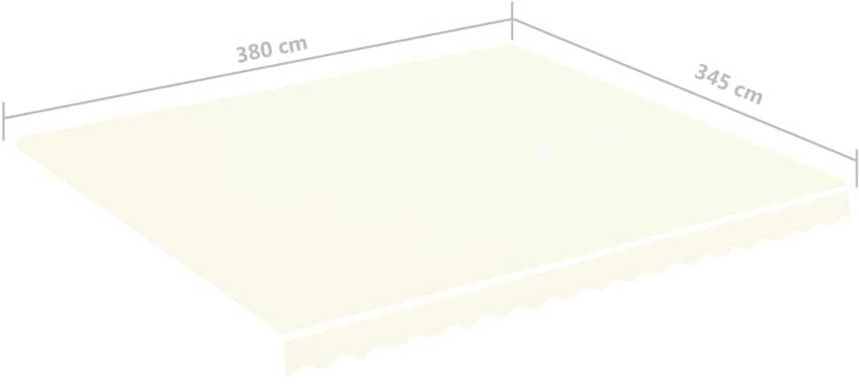Pakaitinis audinys markizei, kreminės spalvos, 4x3,5m