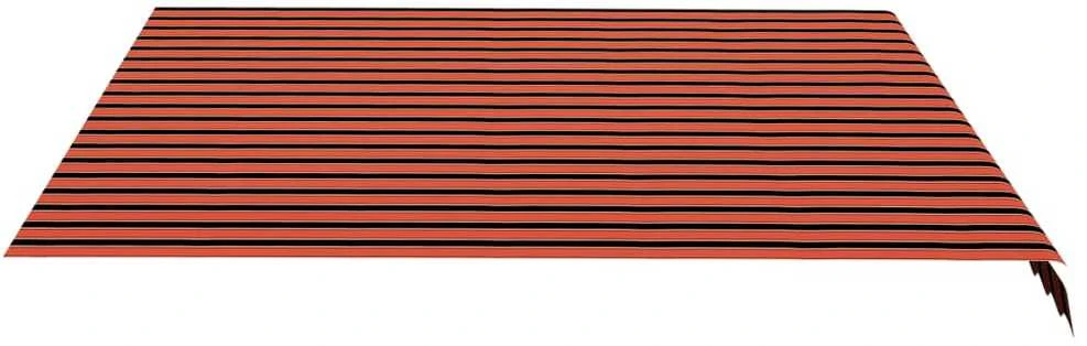 Pakaitinis audinys markizei, oranžinė ir ruda spalva, 4,5x3,5m