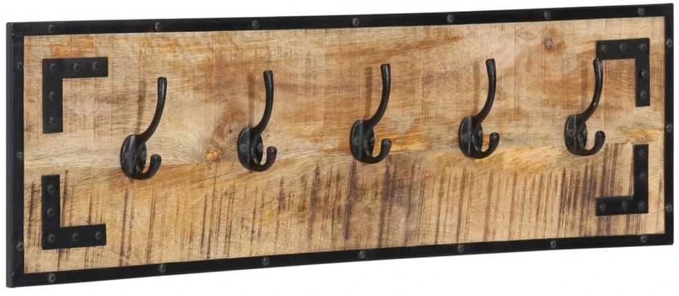 Paltų kabyklos, 2vnt., 80x8x25cm, neapdorota mango mediena