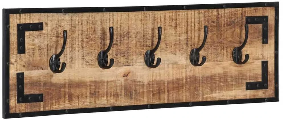 Paltų kabyklos, 2vnt., 80x8x25cm, neapdorota mango mediena