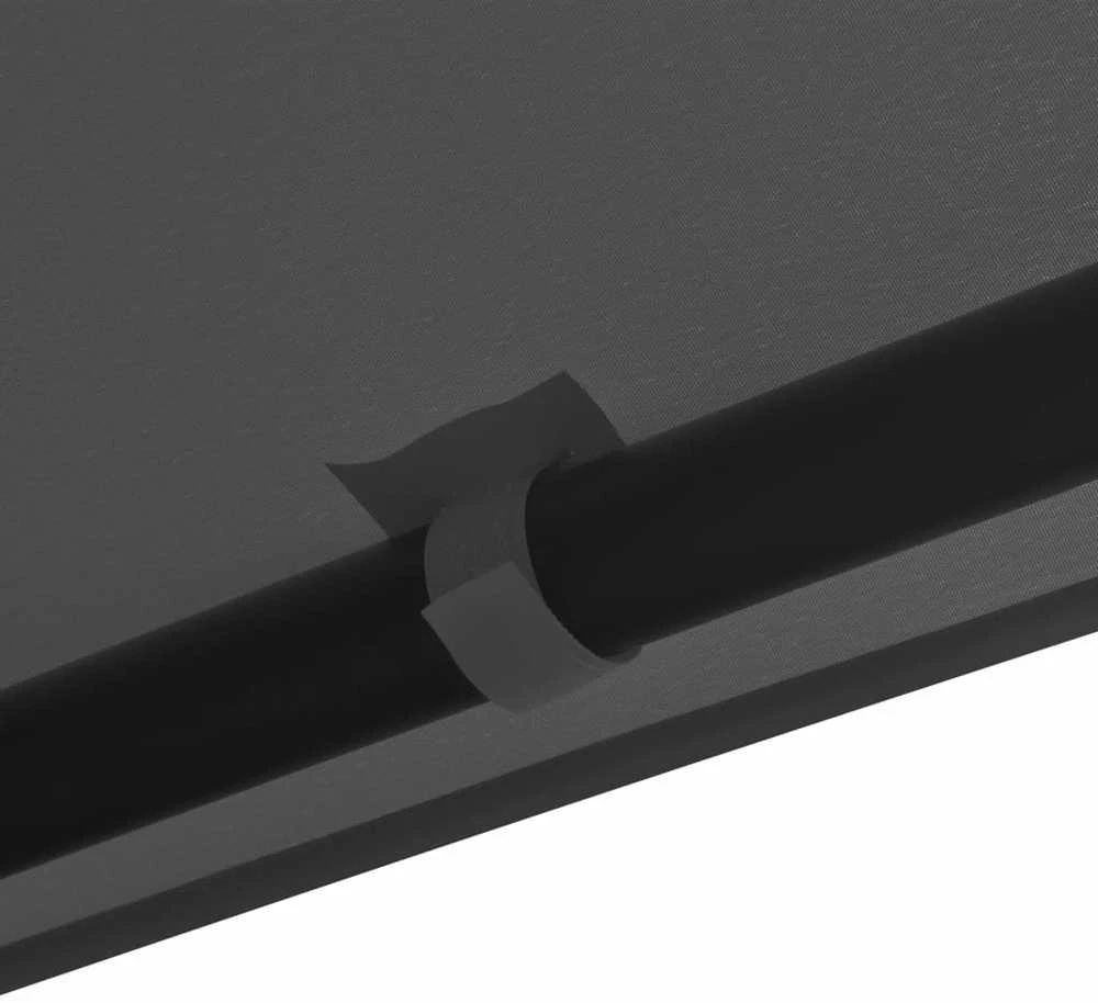 Pavėsinė, antracito spalvos, 3x3m, audinys ir plienas, 180 g/m²