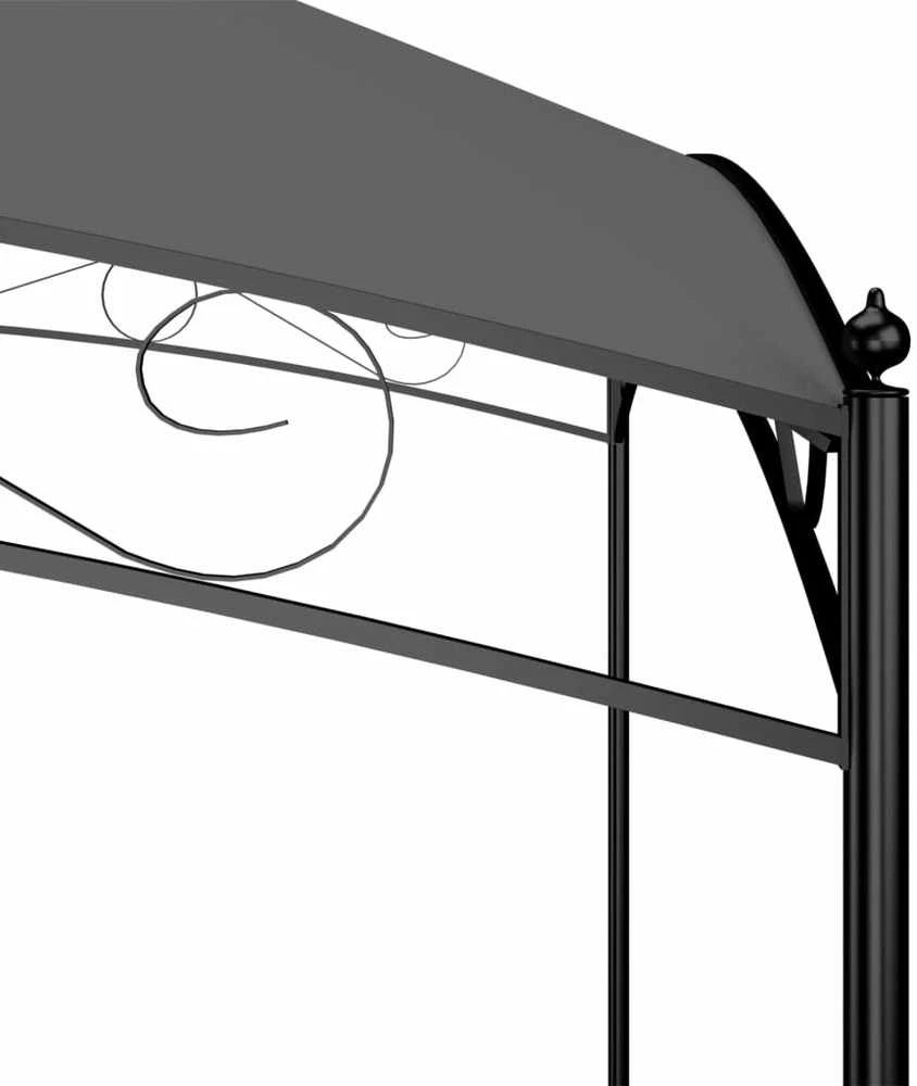 Pavėsinė, antracito spalvos, 3x4x2,65m, 180 g/m²