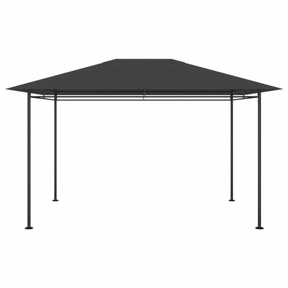 Pavėsinė, antracito spalvos, 384x281x270 cm, 180g/m²