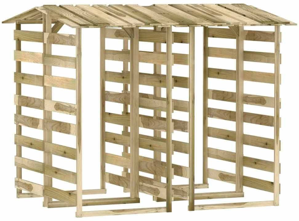 Pergolės su stogeliais, 4vnt., 100x90x200cm, impregnuota pušis