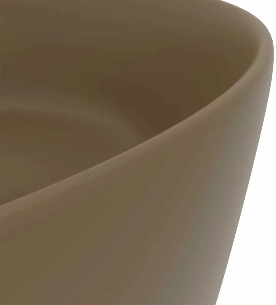 Prabangus praustuvas, matinis kreminis, 40x15cm, keramika