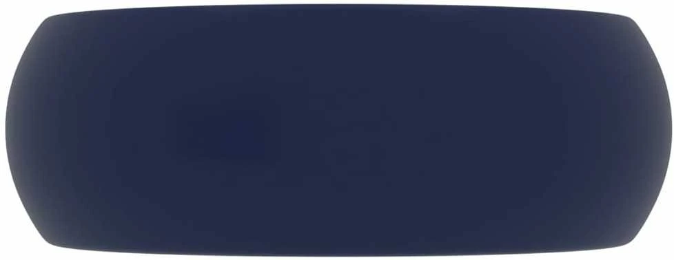 Prabangus praustuvas, matinis mėlynas, 40x15cm, keramika