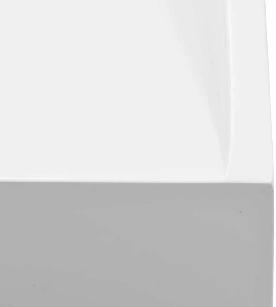 Praustuvas, 120x46x11cm, baltas, mineral. miš./lietas marmuras