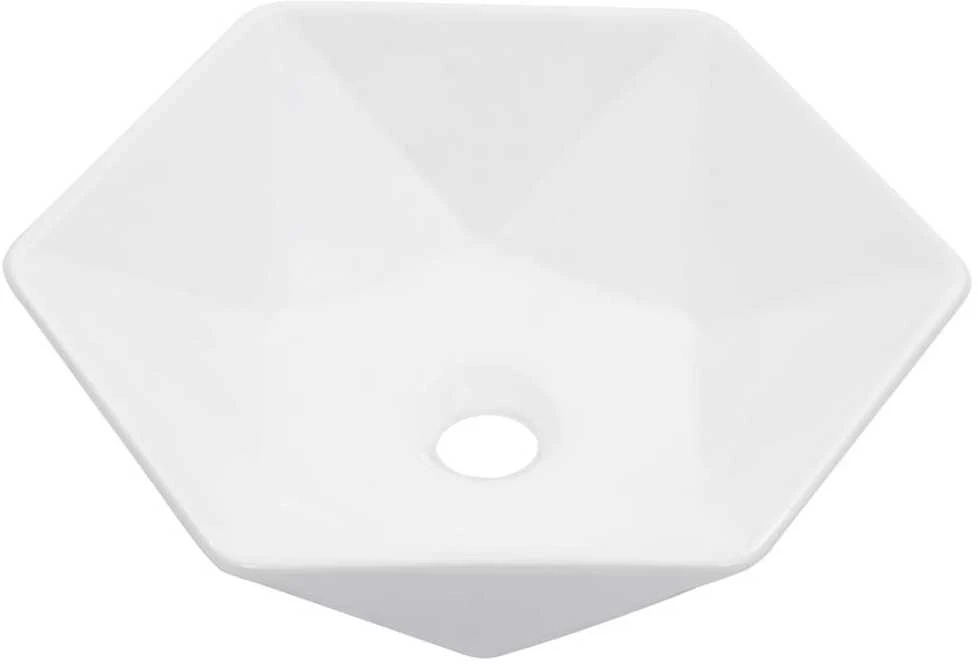 Praustuvas, baltos sp., 41x36,5x12cm, keramika