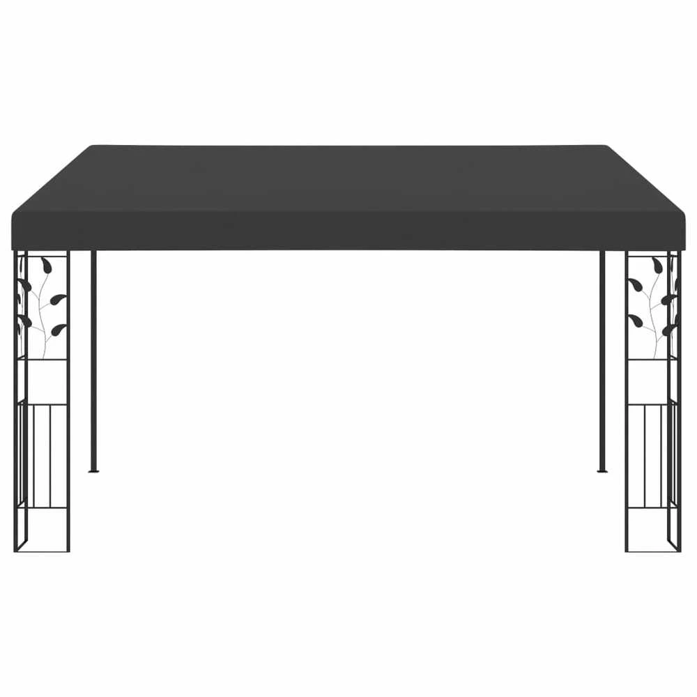 Prie sienos montuojama pavėsinė, antracito, 4x3x2,5m