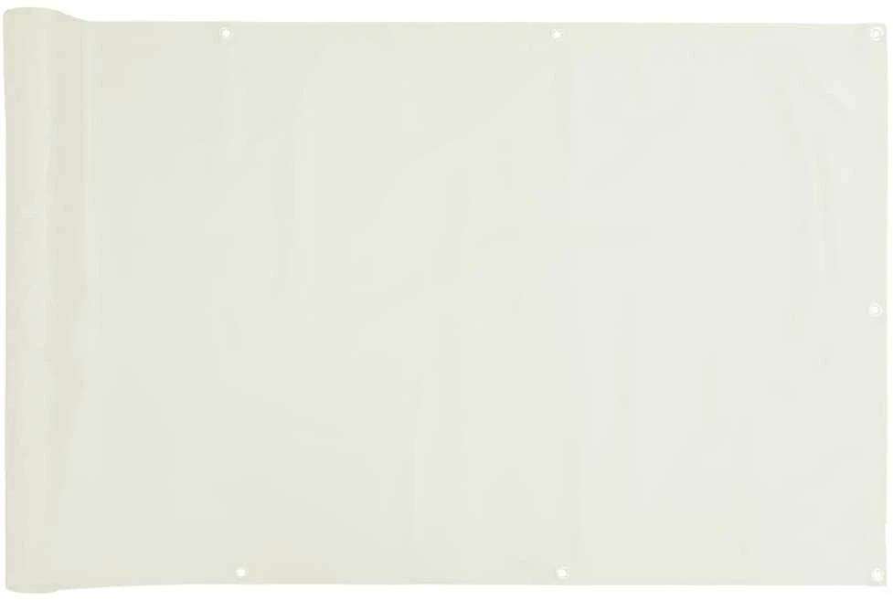 Privatumo suteikianti balkono pertvara, balta, 800x120cm, PVC