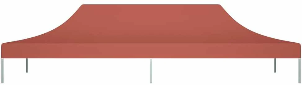 Proginės palapinės stogas, terakota spalvos, 6x3m, 270 g/m²