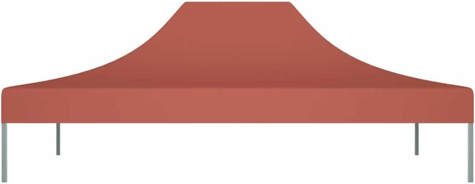 Proginės palapinės stogas, terakota spalvos, 4,5x3m, 270 g/m²