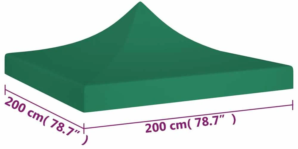 Proginės palapinės stogas, žalios spalvos, 2x2m, 270 g/m²