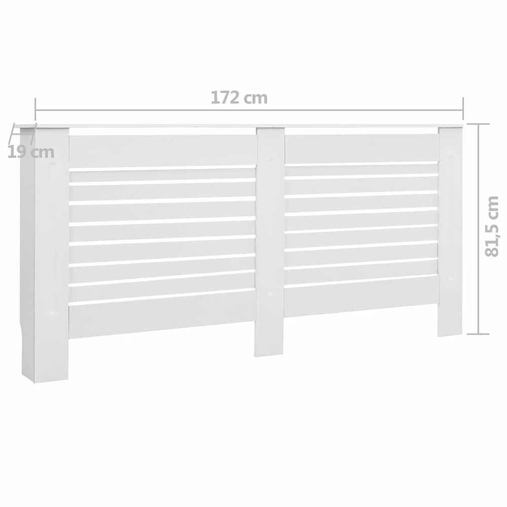 Radiatoriaus uždangalas, baltos sp., 172x19x81,5cm, MDF