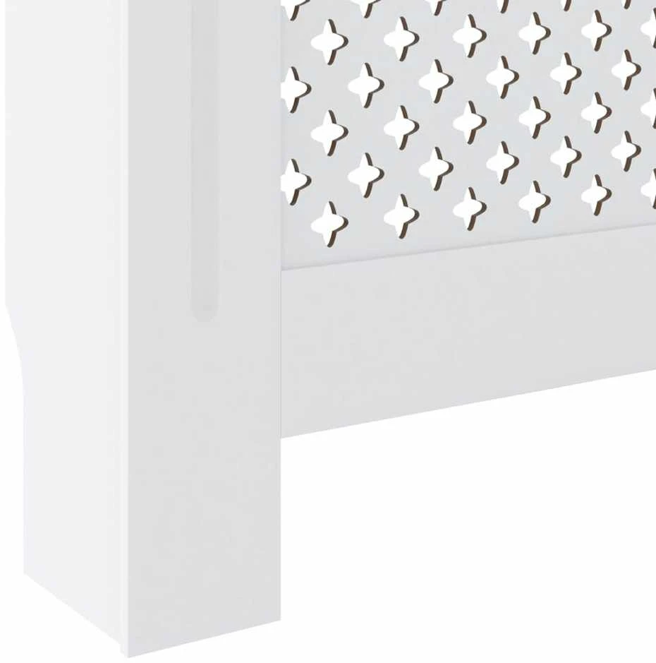 Radiatoriaus uždangalas, baltos spalvos, 205cm, MDF