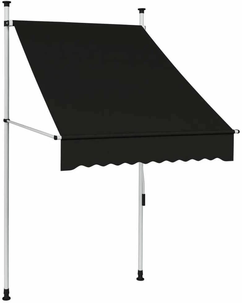 Rankiniu būdu ištraukiama markizė, antracito spalvos, 100cm