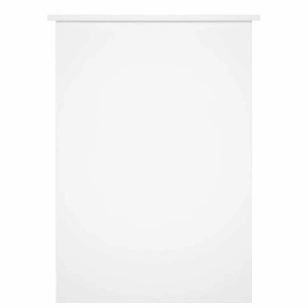 Rašomasis stalas, baltas, 100x55x75cm, mediena, blizgus