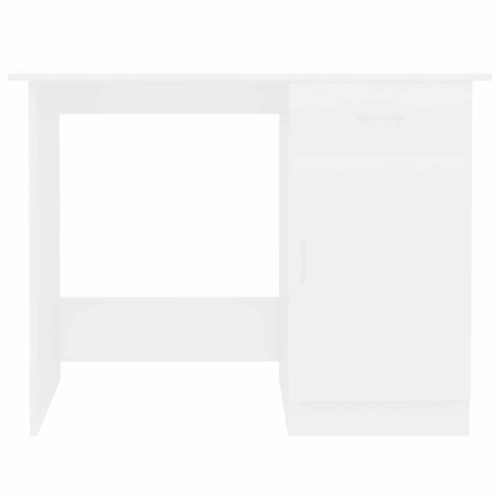 Rašomasis stalas, baltos spalvos, 100x50x76cm, apdirbta mediena