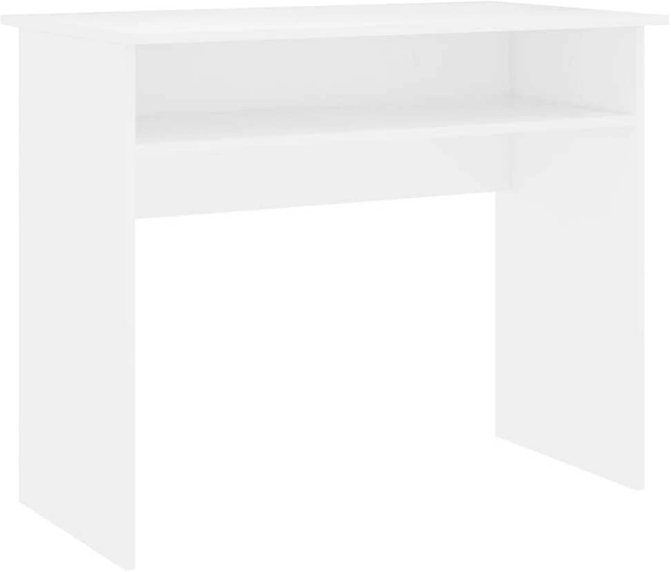 Rašomasis stalas, baltos spalvos, 90x50x74cm, apdirbta mediena