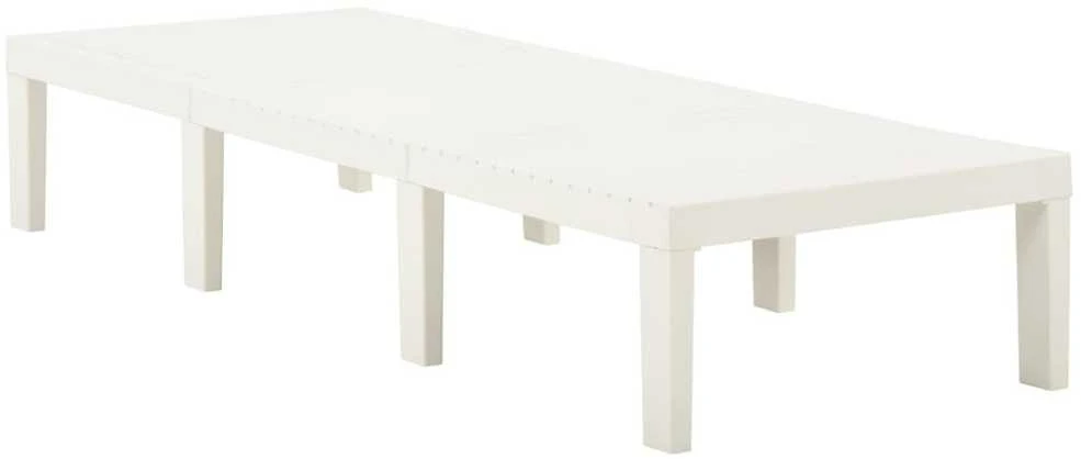 Saulės gultas, baltos spalvos, plastikas