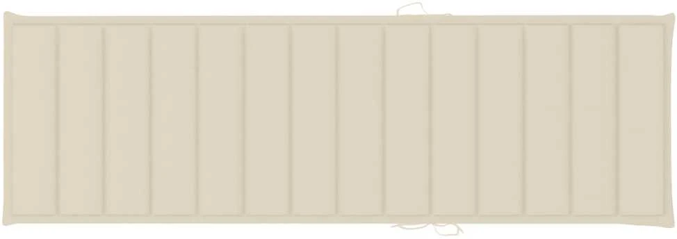 Saulės gulto čiužinukas, kreminės spalvos, 200x60x3cm, audinys