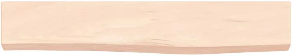 Sieninė lentyna, 60x10x4cm, neapdorotas ąžuolo medienos masyvas