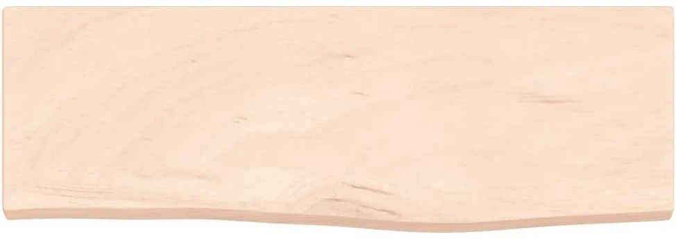 Sieninė lentyna, 60x20x2cm, neapdorotas ąžuolo medienos masyvas