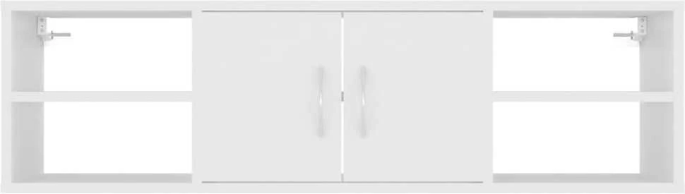 Sieninė lentyna, baltos spalvos, 102x30x29cm, apdirbta mediena