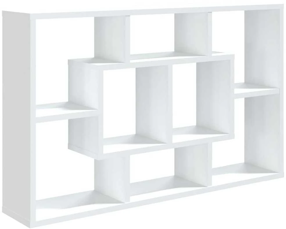 Sieninė lentyna, baltos spalvos, 85x16x52,5cm, apdirbta mediena