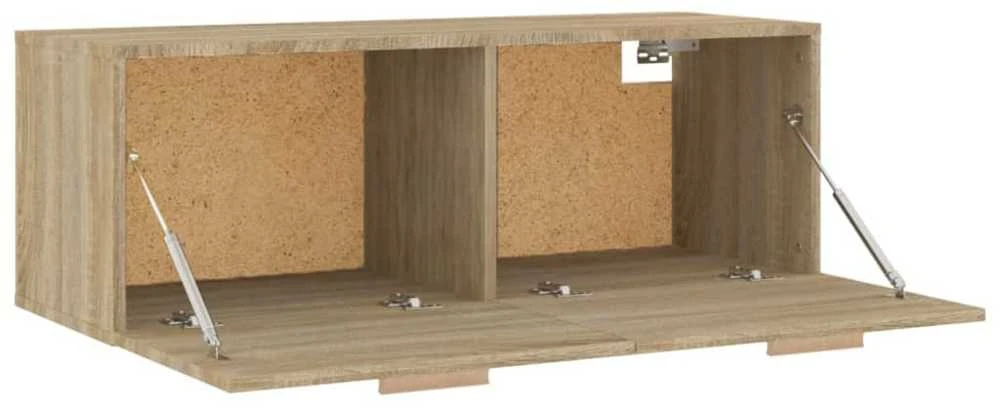 Sieninė spintelė, ąžuolo, 100x36,5x35cm, apdirbta mediena