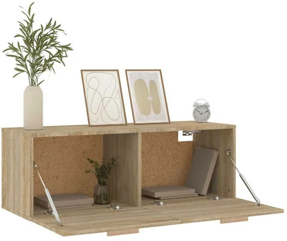 Sieninė spintelė, ąžuolo, 100x36,5x35cm, apdirbta mediena